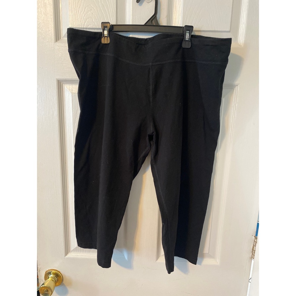 Old Navy Active Womens Plus Size 3X Black Capri Leggings Workout Pants